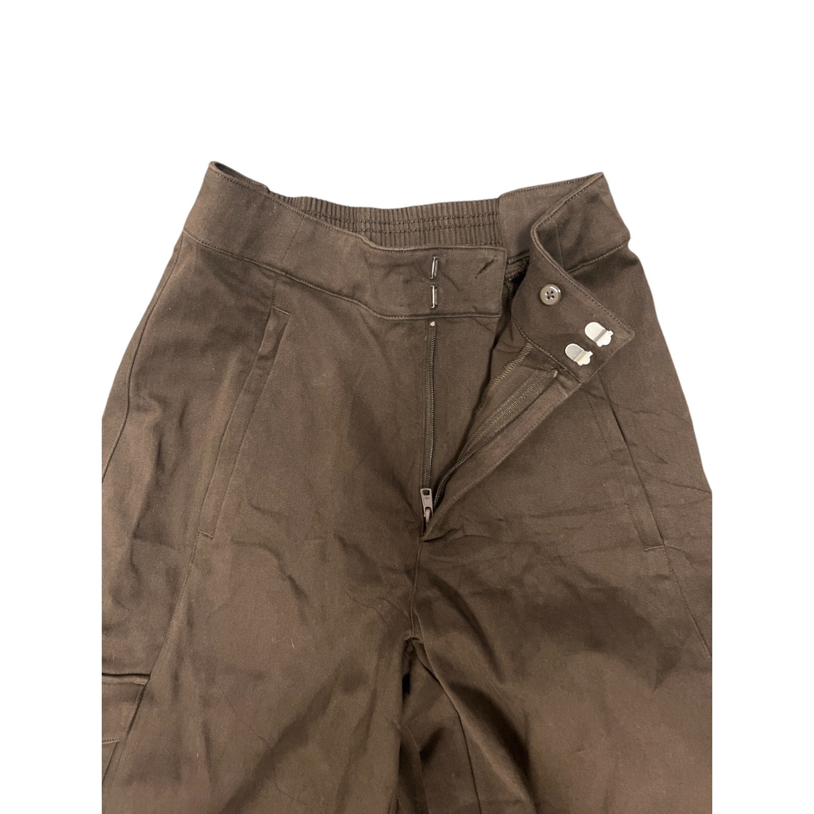 Alo Show Off Cargo Wide Leg Trouser Espresso