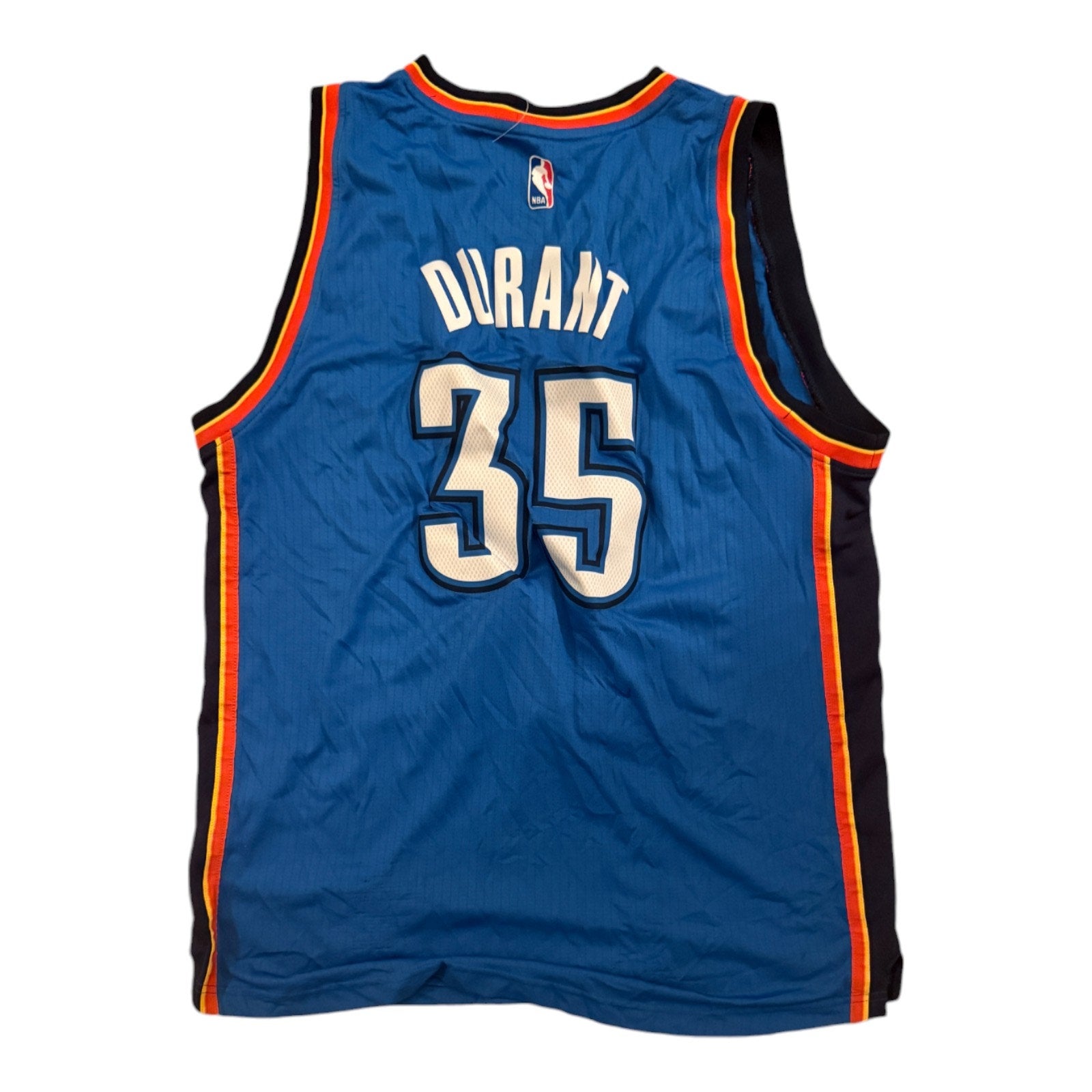 adidas NBA Oklahoma City Thunder OKC Kevin Durant #35 Basketball Jersey Large