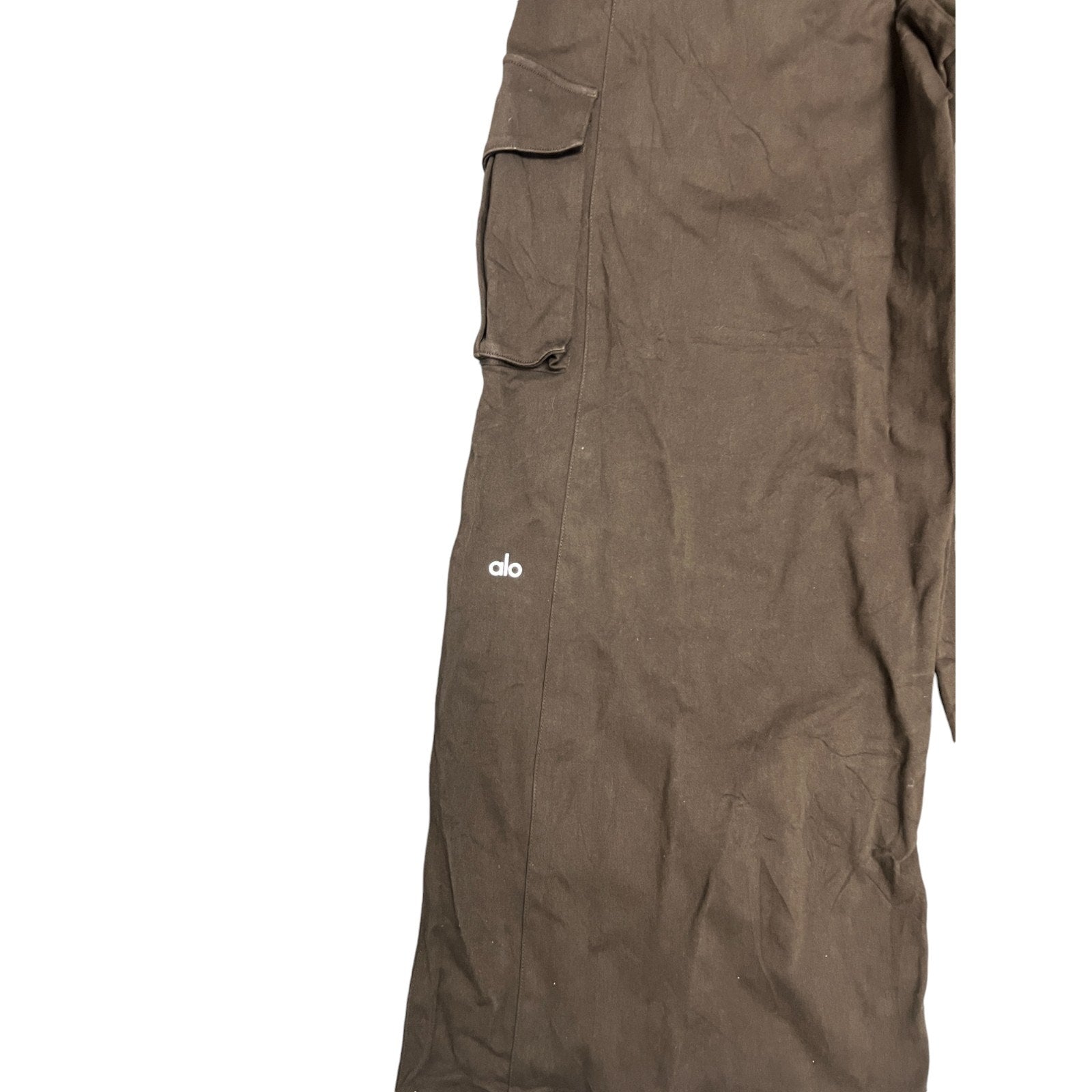 Alo Show Off Cargo Wide Leg Trouser Espresso