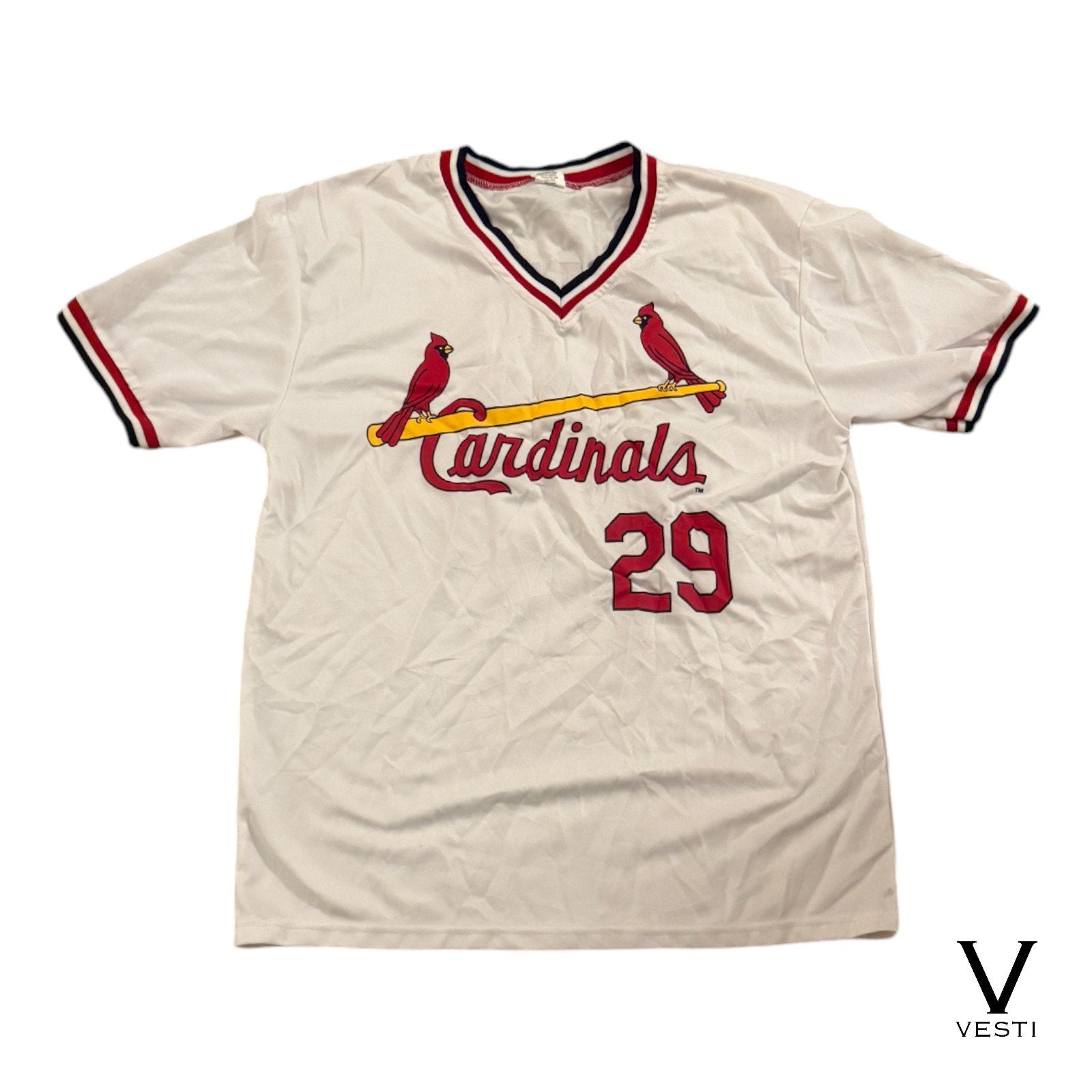 St. Louis Cardinals Vince Coleman #29 Jersey Mens XL White MLB Baseball Sports