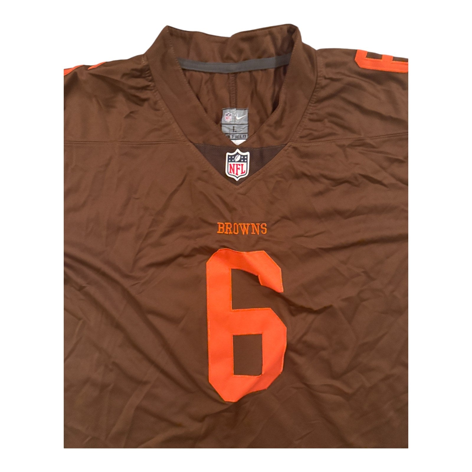 Baker Mayfield Jersey Mens Large Cleveland Brown NFL Nike On-Field Dri Fit