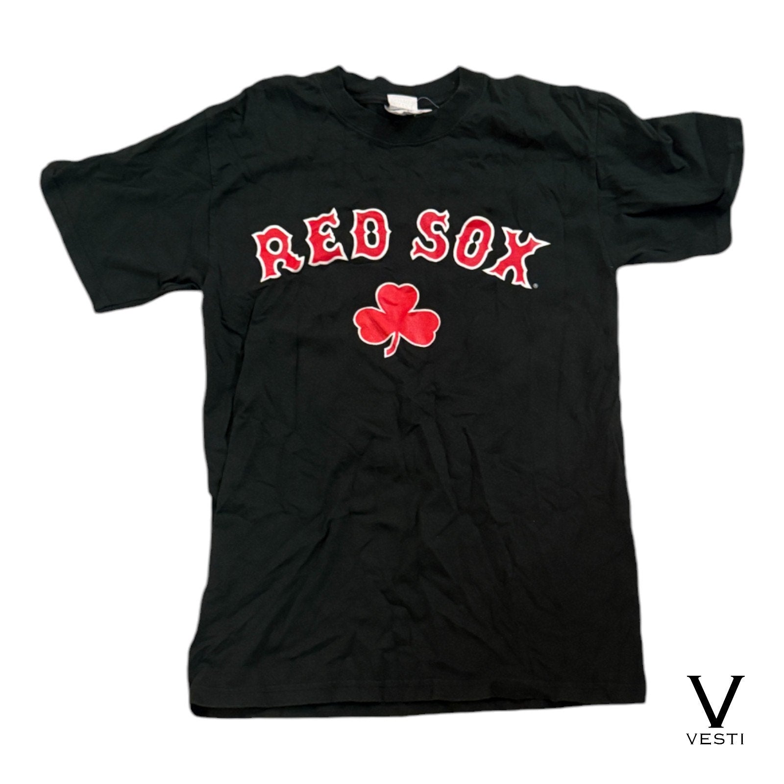 Boston Red Sox Johnny Damon #18 Shirt Mens Small Black MLB Baseball Sports