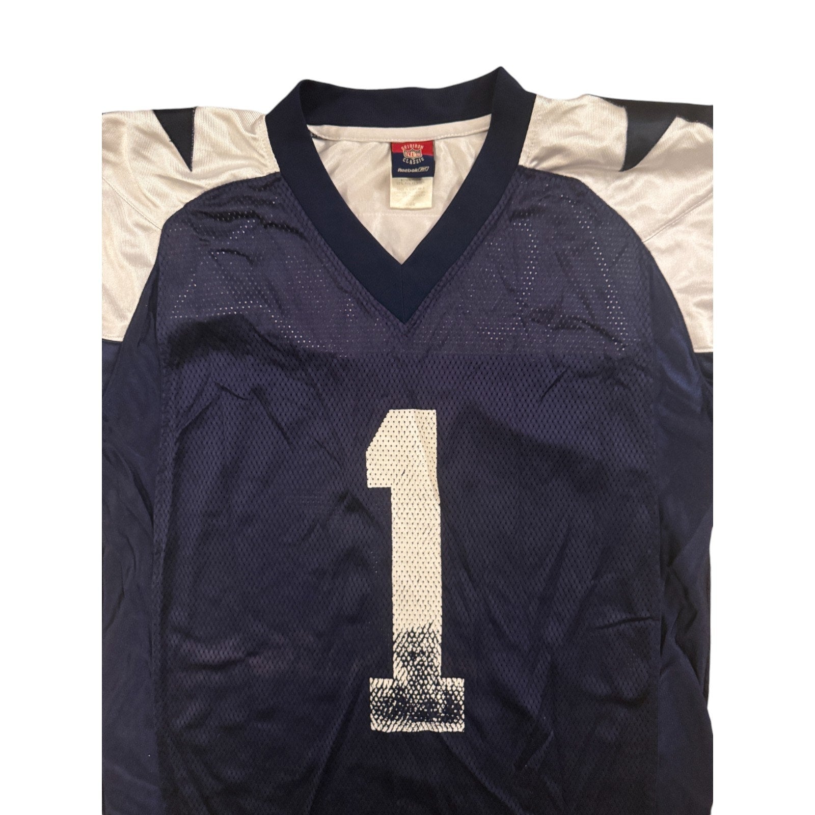 Dallas Cowboys Angela #1 Jersey Mens Navy Medium NFL Football Throwback