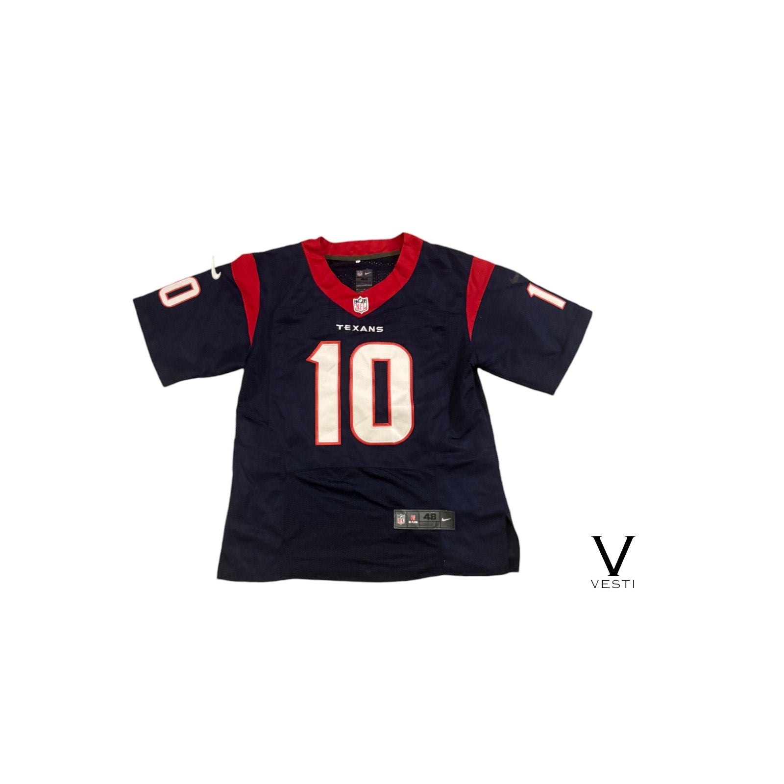 Houston Texans #10 DeAndre Hopkins Jersey Mens Medium Navy NFL Football