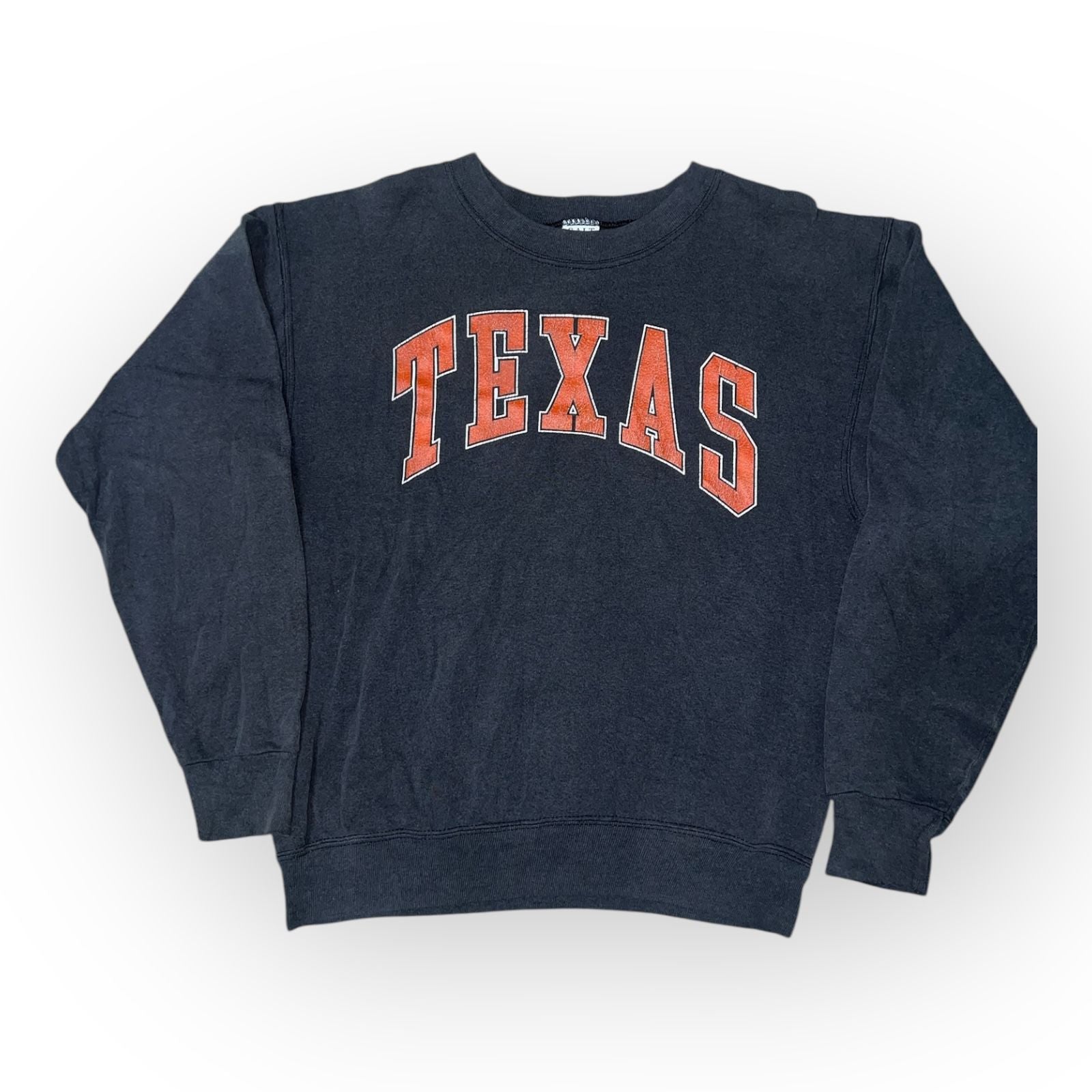 Texas Longhorns Sweatshirt Men XL Black Crew Neck Galt Sand NCAA Football Sports