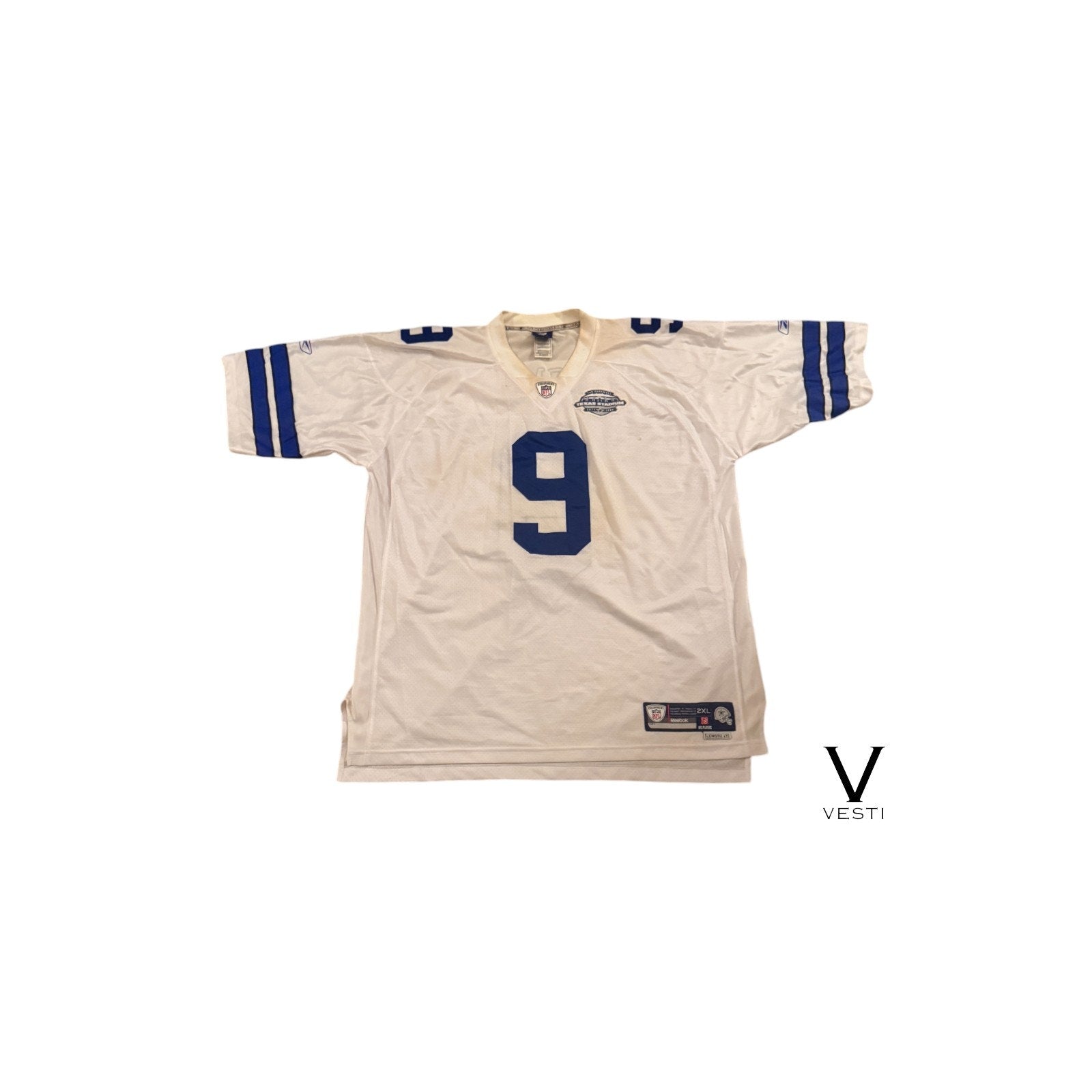 Dallas Cowboys Tony Romo #9 Jersey Men 2XL White Reebok NFL Football Sports