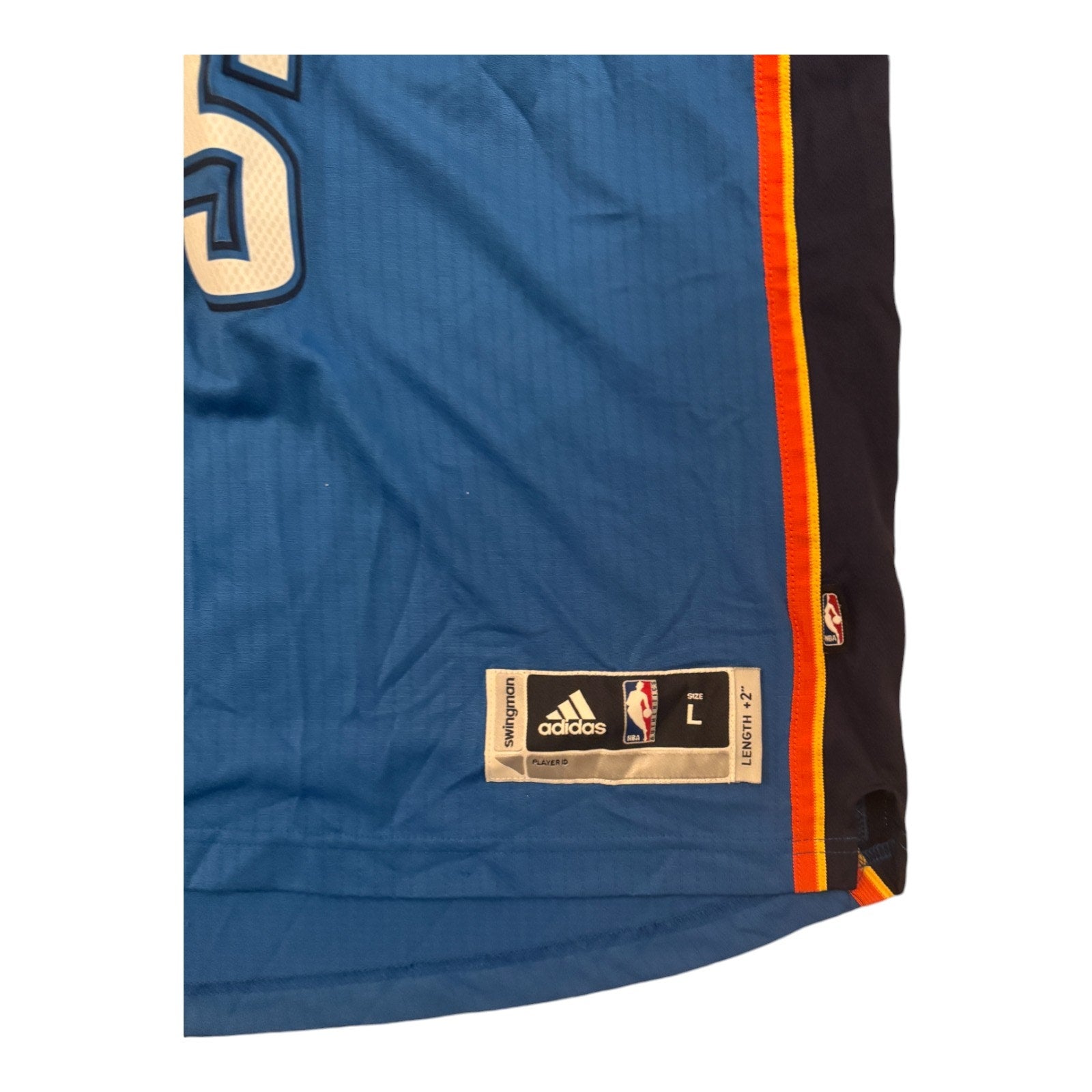 adidas NBA Oklahoma City Thunder OKC Kevin Durant #35 Basketball Jersey Large