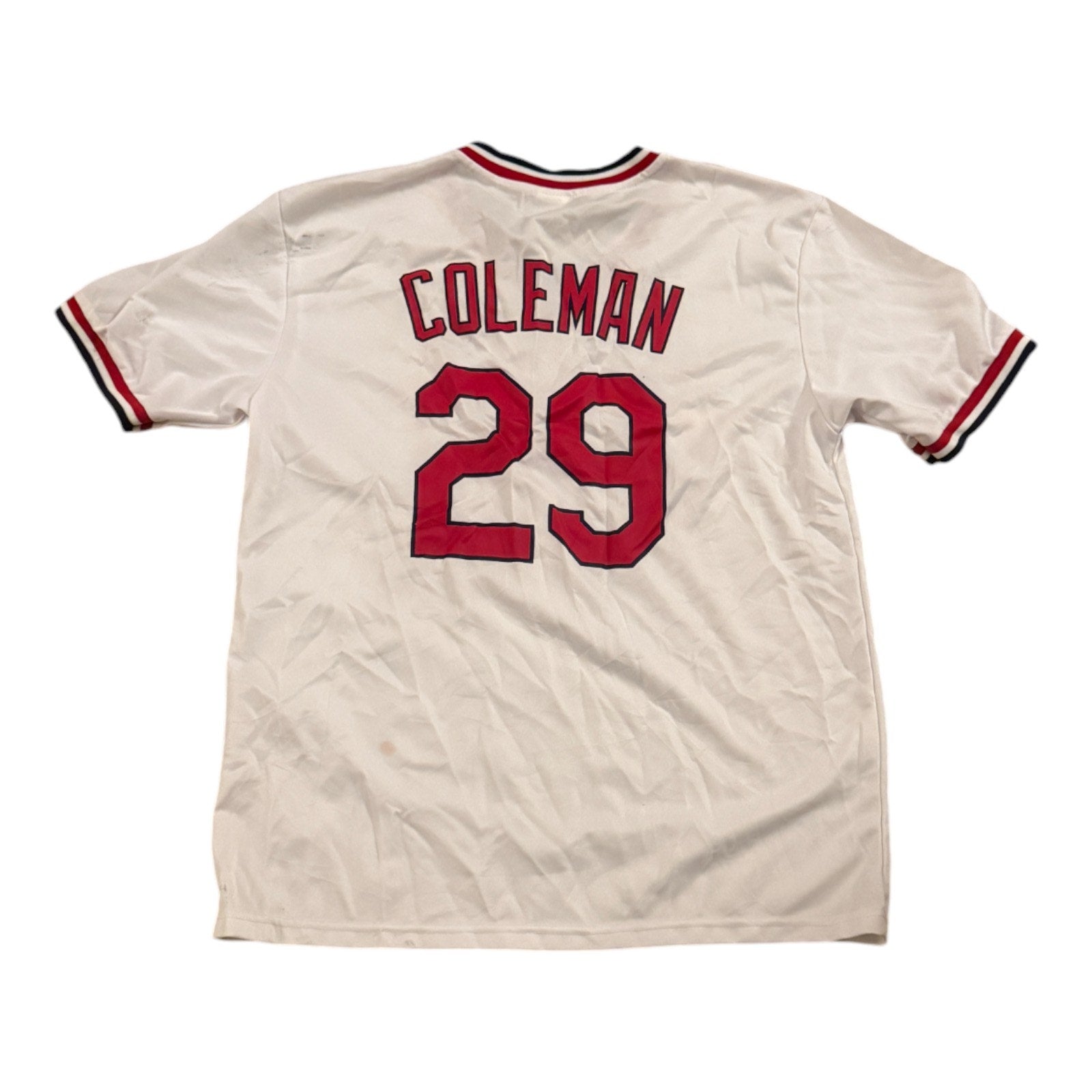 St. Louis Cardinals Vince Coleman #29 Jersey Mens XL White MLB Baseball Sports