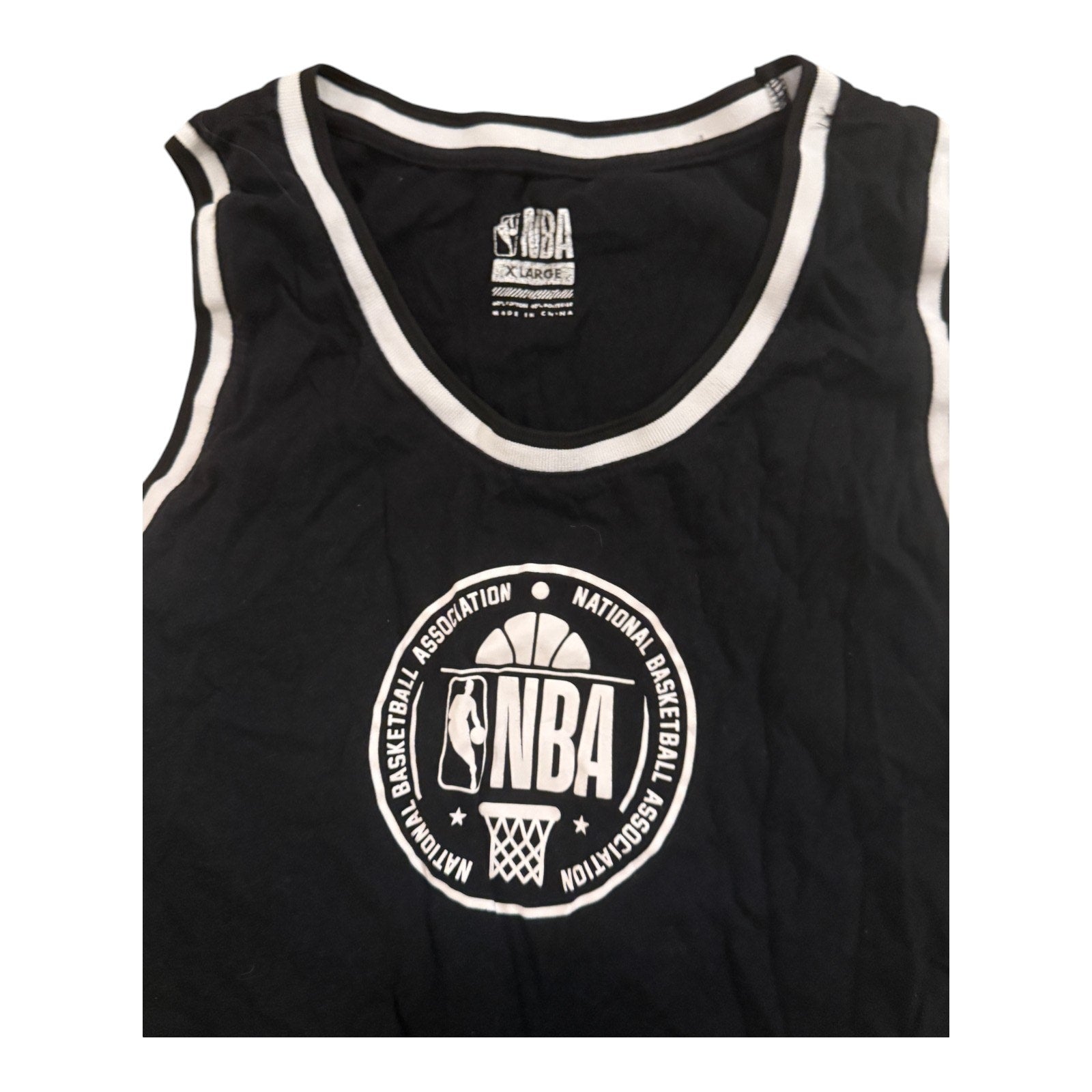 NBA National Basketball Association Tank Top Mens XL Black Heather FlexPro